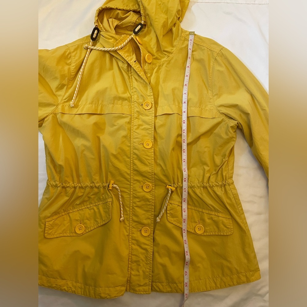 J. Crew size large yellow light windbreaker jacket - Picture 11 of 12